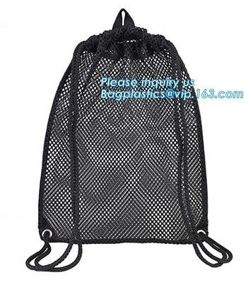 drawstring backpack kids mesh backpack manufacturer mesh net gift backpack,polyester drawstring outdoor cycling backpack