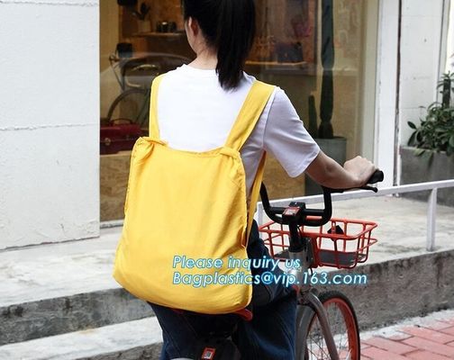 Printing acceptable Nylon Polyester foldable shopping bag,factory price foldable polyester tote eco friendly shopping ba