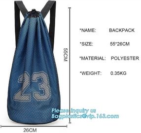 promotional daily recycled customized wholesale mesh drawstring backpack,drawstring backpack kids mesh backpack manufact