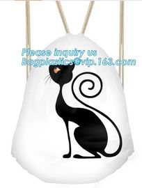 Recycled foldable polyester bag,Custom logo printed basketball backpack 210D polyester printing drawstring bag bagease