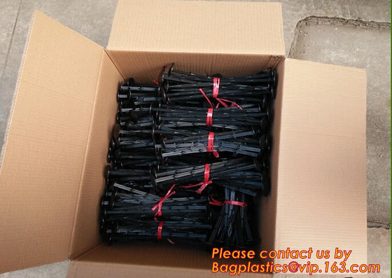 plastic nail, pins for ground cloth,garden nails,silt fence, plastic garden pegs ,ground nails,mulch pegs for gardening