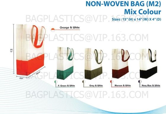 pp nonwoven bag, promotional recycled glossy laminated pp nonwoven shopping bag, Foldable Nonwoven Bag, nonwoven tote sh