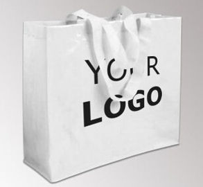 Promotional logo printed cheap reusable black pp woven shopping custom bags, PP Woven Bag Laminated Non Woven Shopping B