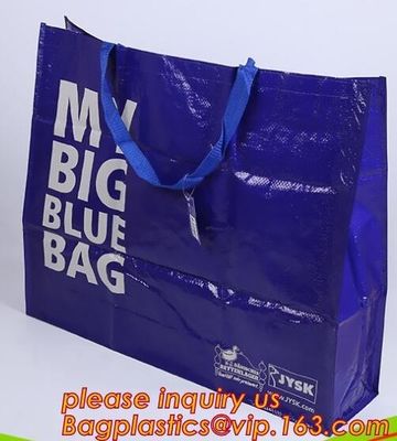 Large Capacity Full Color Printed Laminated Pp Woven Plastic Shopping Bag,eco-friendly, reusable, durable, recyclable an