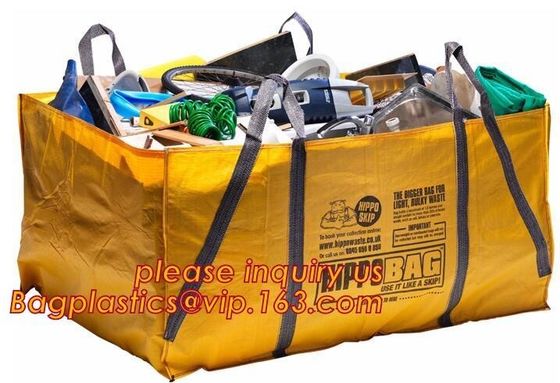 super sack Bulk jumbo Bag garbage dumpster skip bag,OEM PP super sack garbage dumpster skip big bag,1000kg 2000kg PP New