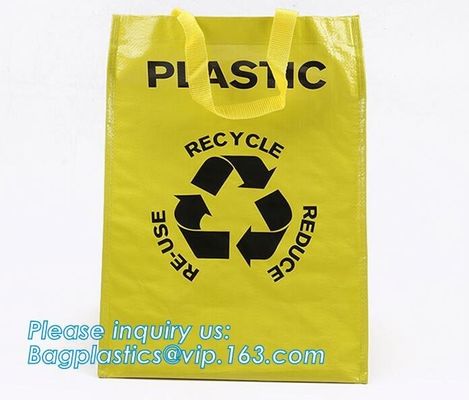 Design Custom Promotion Wholesale Recycled Shopping Foldable Printing PP Woven Bag,Laminated Blue Eco Fabric Tote Pp Wov