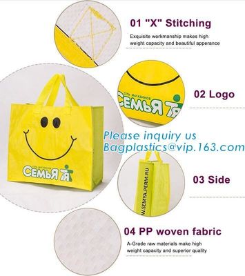 Popular Foldable Reusable Laminate Cheap Print Tote PP Woven Shopping Bag,China cheap custom logo pp woven recycle shopp
