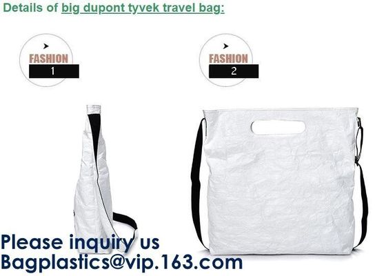 Customized Elegant Eco Reusable Promotion Gift Waterproof Tote Shopping Paper Tyvek Bag Dupont Recyclable Tyvek Shopping