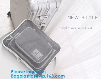 Travel 6 Sets Travel Organizers Luggage Compression Pouches Packing Cubes, Luggage Organizer Accessories Luggage Packing