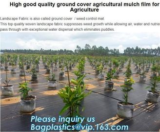 Anti-UV Landscape Fabric PP Woven Agricultural Weed Control,PP Woven Landscape Fabric Garden Weed Barrier Mat, bagplasti