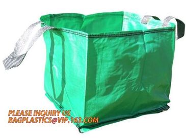 Home Garden Supplies Reusable Gardening Collapsible Garden Leaf Bags,2Pcs/Set Large Capacity 272L Trash Garden Leaf Weed