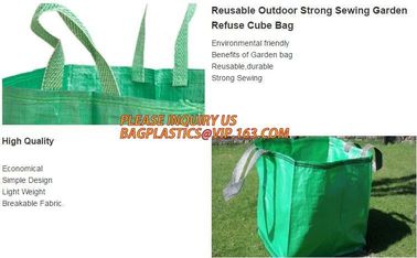 Home Garden Supplies Reusable Gardening Collapsible Garden Leaf Bags,2Pcs/Set Large Capacity 272L Trash Garden Leaf Weed