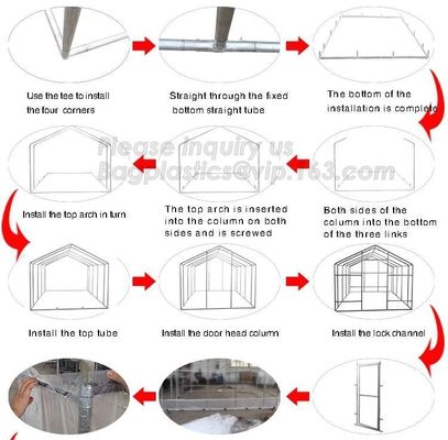 Agricultural Glass Green House for Commerical,Pop up Greenhouse Eco-friendly Fiberglass Poles Overlong Cover 98&quot;x49&quot;x53&quot;