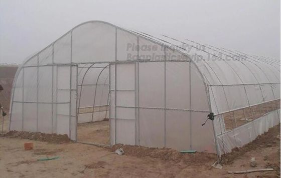 Garden Walk In 4 Shelves&amp; Reinforced PE Cover green houses,Agriculture Farm Commercial Plastic PE Film Multi Spans Green