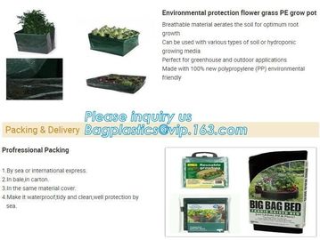 factory wholesale planter grow bag,Green Eco-friendly PE potato grow bag resuble garden plant grow bag, BAGEASE, PACKAGE