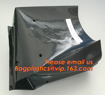 5gallon Plastic nursery bag for growing and seedling,polyethylene black grow bags plastic plant pot seeding nursery bags