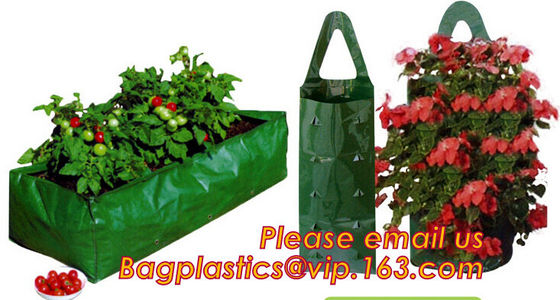 4 pocket, 6 pockets, 9 pocket bags, handle grow bags, Hanging Plant Bags,Hanging Strawberry Flower Bag Planter Pouch gro