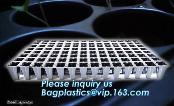 plastic plant vegetable nursery high quality seedling trays wholesale,98/105/128 cell holes vegetable plant seedling pla