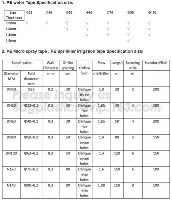 PE WATER TAPE,PE MICRO SPRAY TAPE, PE SPEINKLER IRRIGATION TAPE,HOSE,LAY FLAT TUBE, LAYFLAT TUBING,POLYTHENE,POLY TUBING