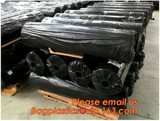 weed control mat ,ground cover,silt fence selvedge, pp woven fabric roll low price ,black color,chinese wholesale manufa