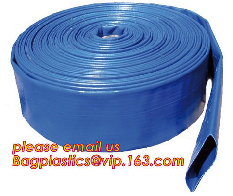 Customized inch 3/4&quot;-16&quot; discharge water pvc layflat hose tubing pipe flexible lay flat irrigation agricultural water ho