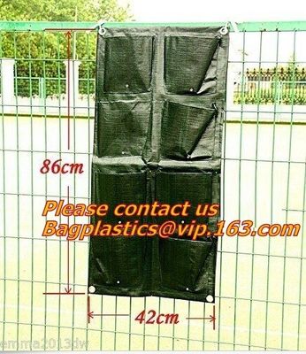 waterproof 10 pockets non-woven fabric wall hanging flower bag, Felt Material and Grow Bags Type Planter Wall Grow Bag