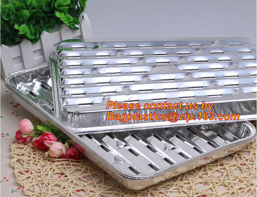 extra-large disposable rectangle aluminium foil deli tray food foil container for takeaway food foil containers with lid