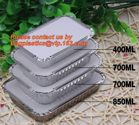 Disposable Aluminium Foil Tray, Container for Food Packaging, foil lunch box, aluminum lunch box, foil bowl, deli tray