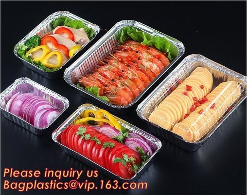 Takeaway box aluminium foil food container,Take Away 250ml ALUMINIUM FOIL CONTAINERS with LIDS,no-wrinkle baking alumini