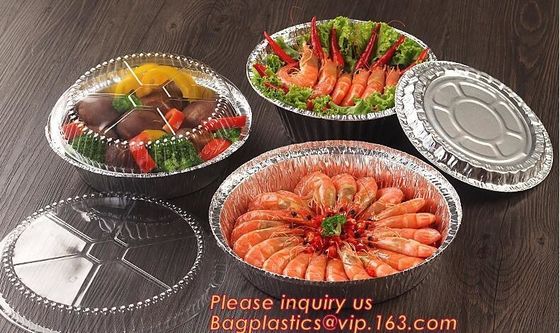 7 inch 8 inch and 9 inch Round Cake Foil Pan,Factory Price Rectangular Disposable Aluminum Foil Container bagease packag