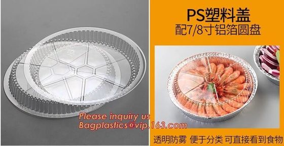 Round Disposable Aluminium Foil Containers for Food Packaging,catering disposable rectangular aluminum foil food contain