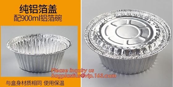 Round Disposable Aluminium Foil Containers for Food Packaging,catering disposable rectangular aluminum foil food contain