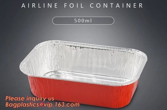 840ml Deep Disposable Aluminium Foil food grade take-away container,household aluminium foil container for food bagease