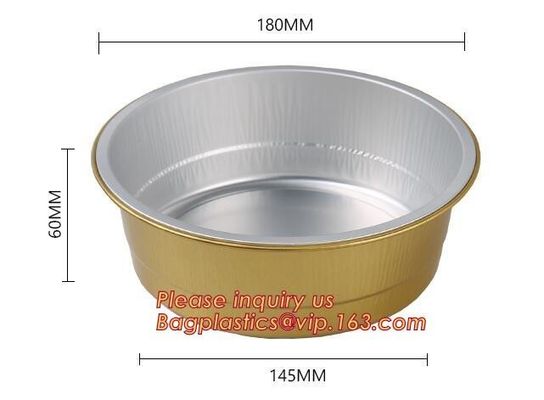 840ml Deep Disposable Aluminium Foil food grade take-away container,household aluminium foil container for food bagease