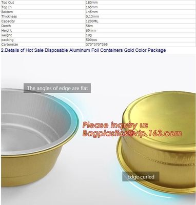 Rectangular Disposable Aluminum Foil Food Preserving Container,15ml 25ml 50ml 150ml 250ml Disposable Aluminum foil conta