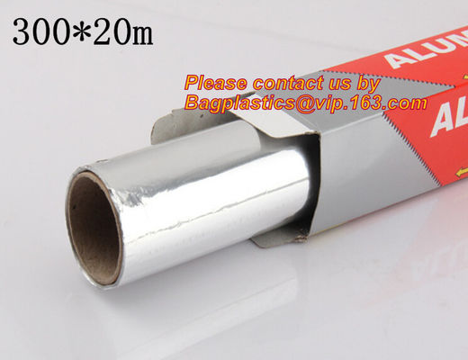 Adhesive aluminum foil tape jumbo roll / aluminum foil,8011 /8006 0.01mm - 0.025mm aluminium household foil rolls for pa