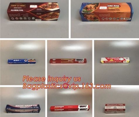 Factory direct selling costom household food grade aluminium foil roll,thermal insulation foil bbq paper roll bagease