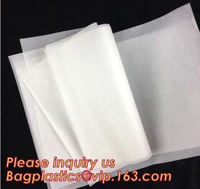 Custom Logo Printed Square Wood Pulp Unbleached Parchment Paper,Silicone coated parchment vellum paper for foil tape fac