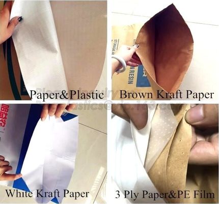 PAPER PLASTIC LAMINATED, BROWN KRAFT PAPER BAG, WHITE KRAFT PAPER, 3 PLY PAPER &amp; PE FILM BAG, ANIMAL FOOD PACKAGE KRAFT