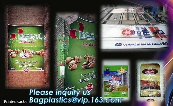 pp bag/sacks used pp bag Woven PP woven bag for packing 50kgs rice, grain, powder, salt, sugar,WOVEN BAG PRINTING MATERI