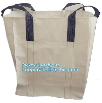 100% virgin polypropylene woven pp big bag bulk bag 1x1x1m for Israel,PP woven flexible big bag with baffle and brace in