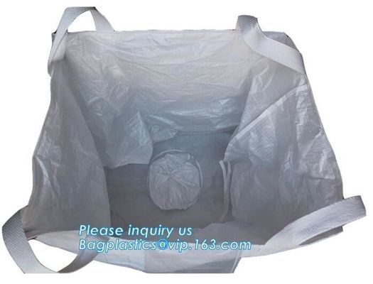 chinese supplier 1000kg rice flour woven bag pp big bag packing the GARBAGE sand earth,China supplier PP woven bulk big