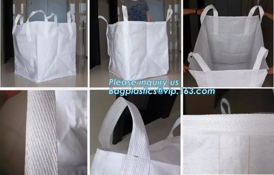 Lightly used big bag High quality pp woven jumbo bulk bag,super sacks fibc jumbo ton bag with loading and discharging sp