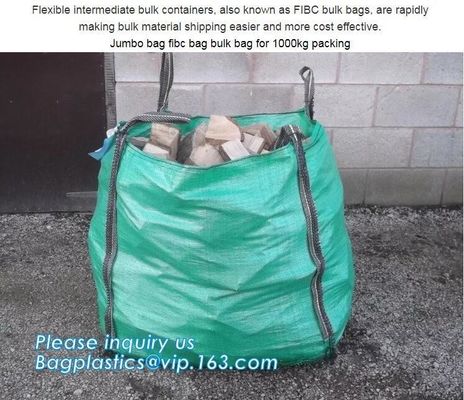 pp big bulk woven polypropylene bags wholesale geotextile sand bag,pp woven jumbo big bag for wood chip/ 1ton 2 ton wood