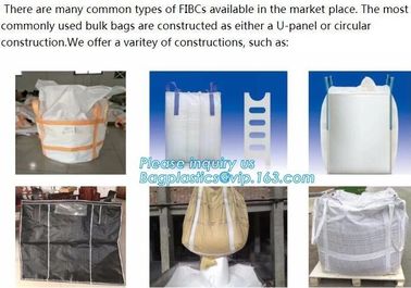 PP jumbo bag/ big bag/ton bag for sand, building material, chemical, fertilizer, flour , sugar,China factory directly bi