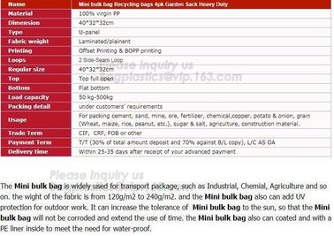 1500kg pp woven jumbo bag packing for sand and ore with high UV treated,PP Big bags/jumbo bags plastic scrap used pp big