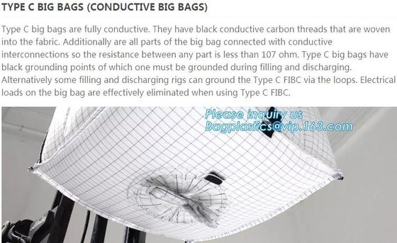 bulk jumbo bag polypropylene woven big bag for sand cement coal minerals/1ton 1.5 ton 2 ton,jumbo big bag 1000kg FIBC su