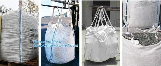 New construction waste skip bag/pp woven jumbo big bag with liner,fibc jumbo PP woven big bag super sack for cement,PACK