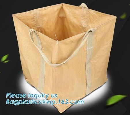 OEM 1 ton 2 ton PP woven big bags shipping jumbo bulk bag,High Quality 2 loops pp woven big bag,100% New Virgin Polyprop