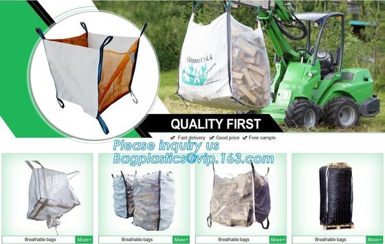 100% New Virgin Polypropylene PP Woven Big Bulk Bag Jumbo Bag FIBC For Packing Sand 1 Ton 1.5 Ton 2 Ton Made In package